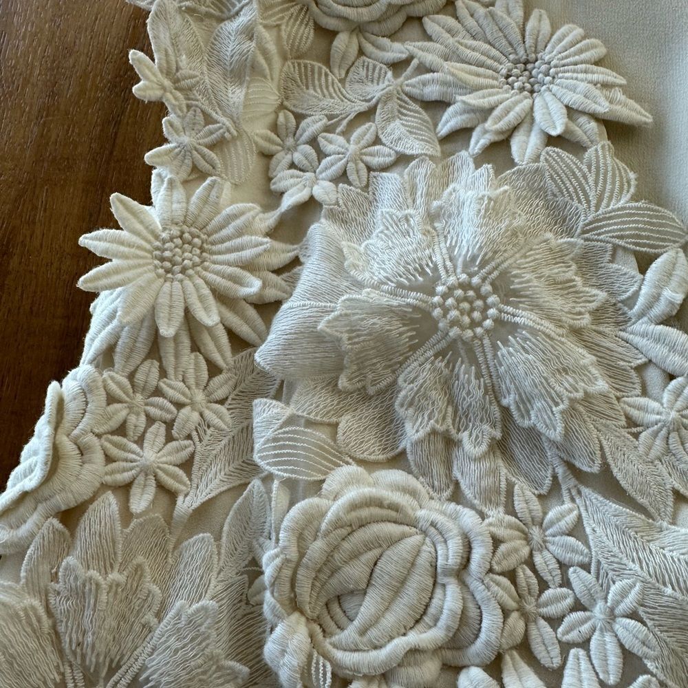 Tory Burch white lace sleeveless dress. Size 10 - Picture 6 of 12
